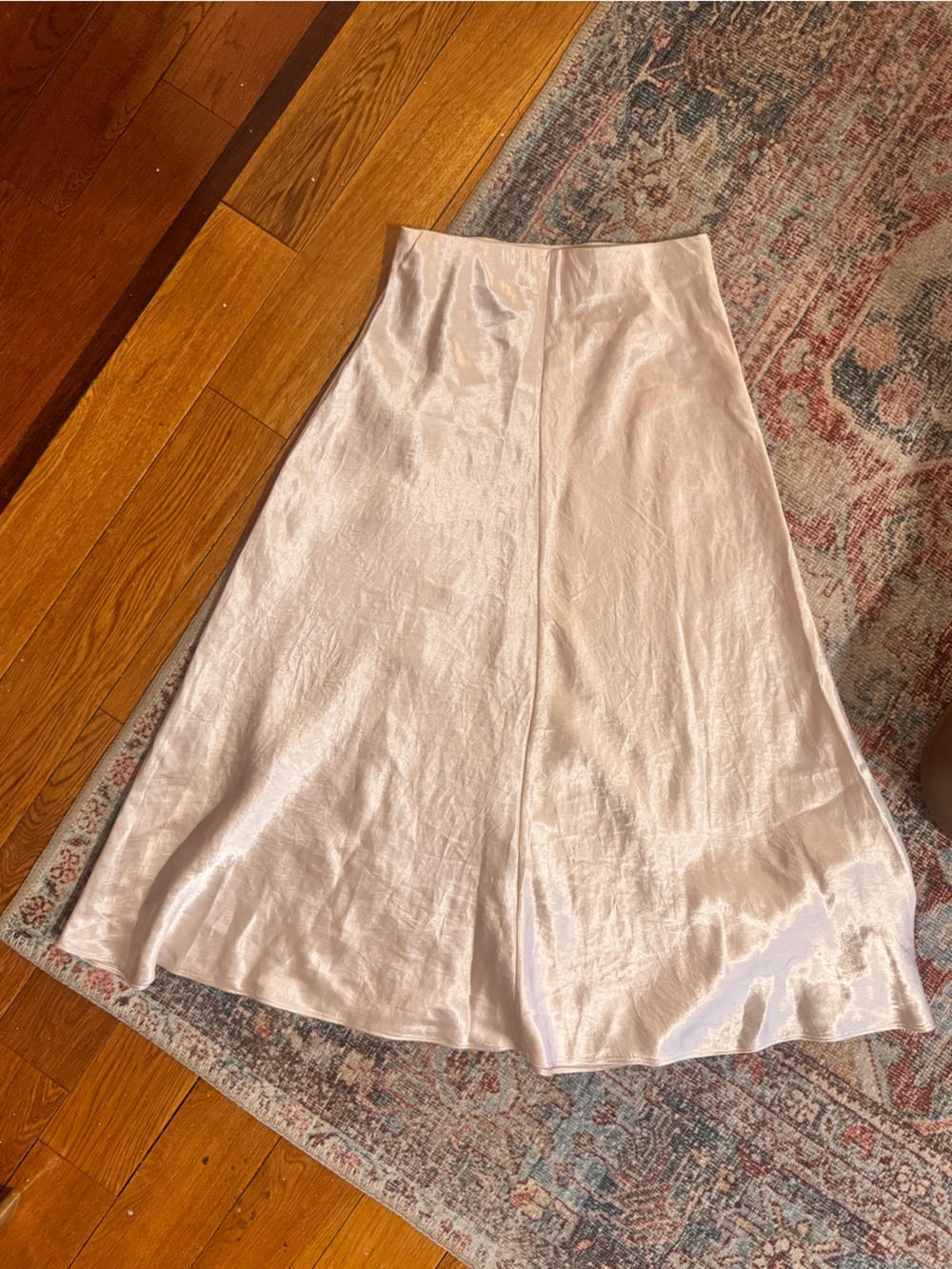 Babaton Aritzia Pieta Satin high-waisted midi slip skirt Denude 00 NWOT - Picture 4 of 8